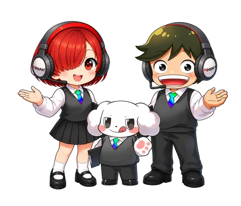 お任せください！と迎えるサポート姿の3人