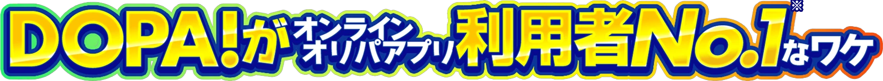 DOPA!がオンラインオリパアプリ利用者No.1なワケ