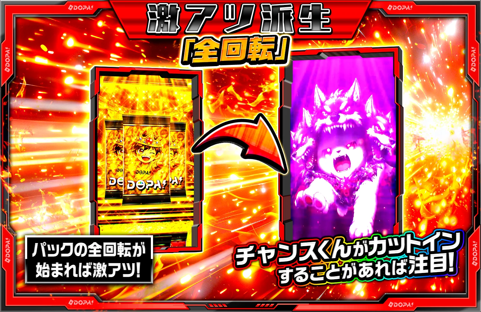 チャンスくん全回転 激アツ派生